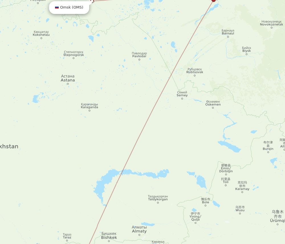 FEG-OMS flight routes
