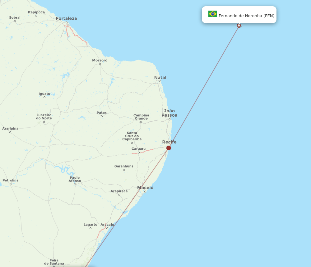 FEN-SSA flight routes