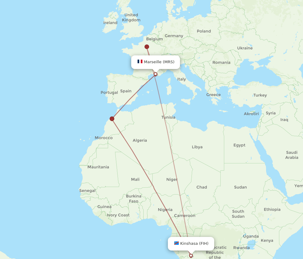 FIH-MRS flight routes