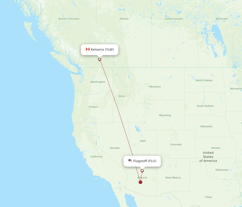 FLG-YLW flight routes