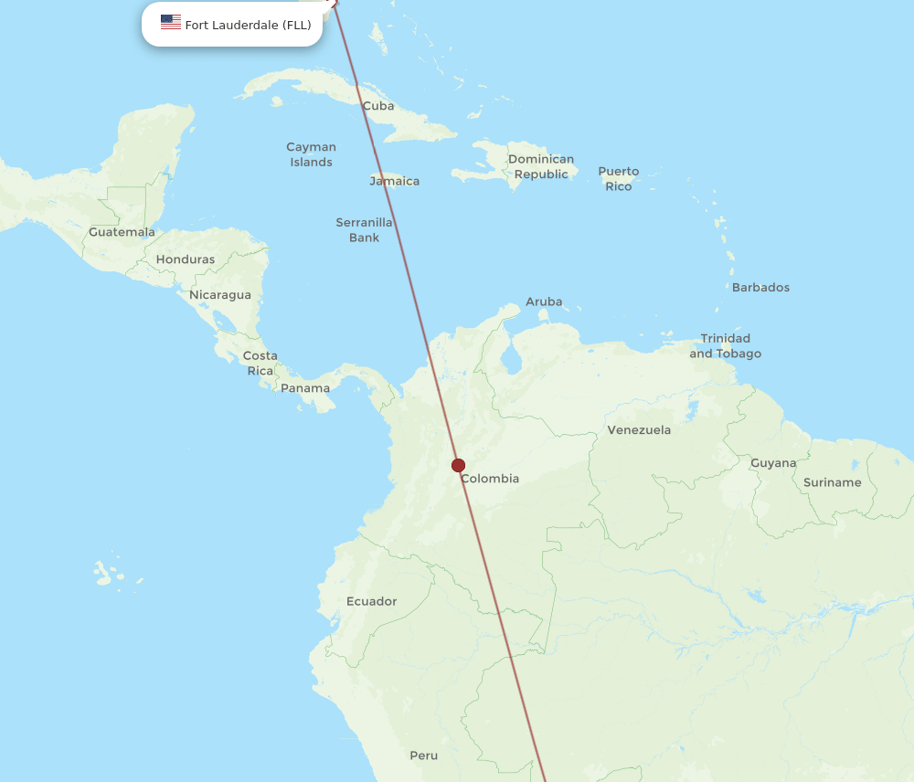 FLL-LPB flight routes