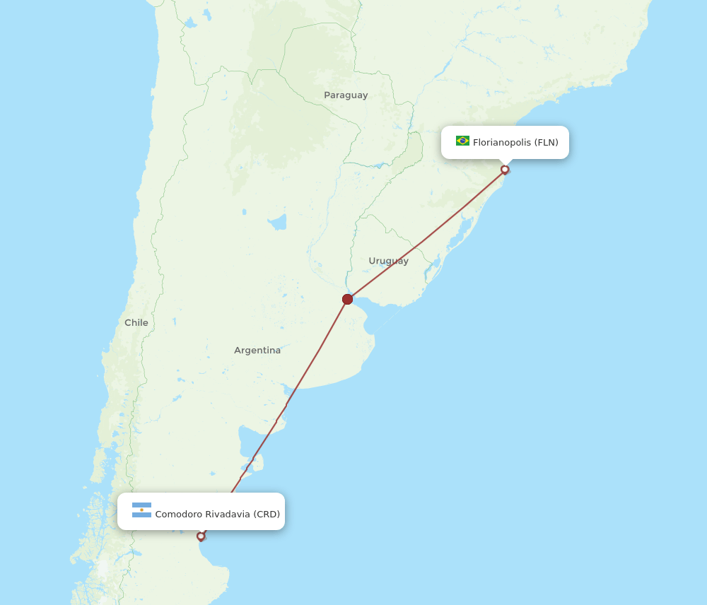 FLN-CRD flight routes