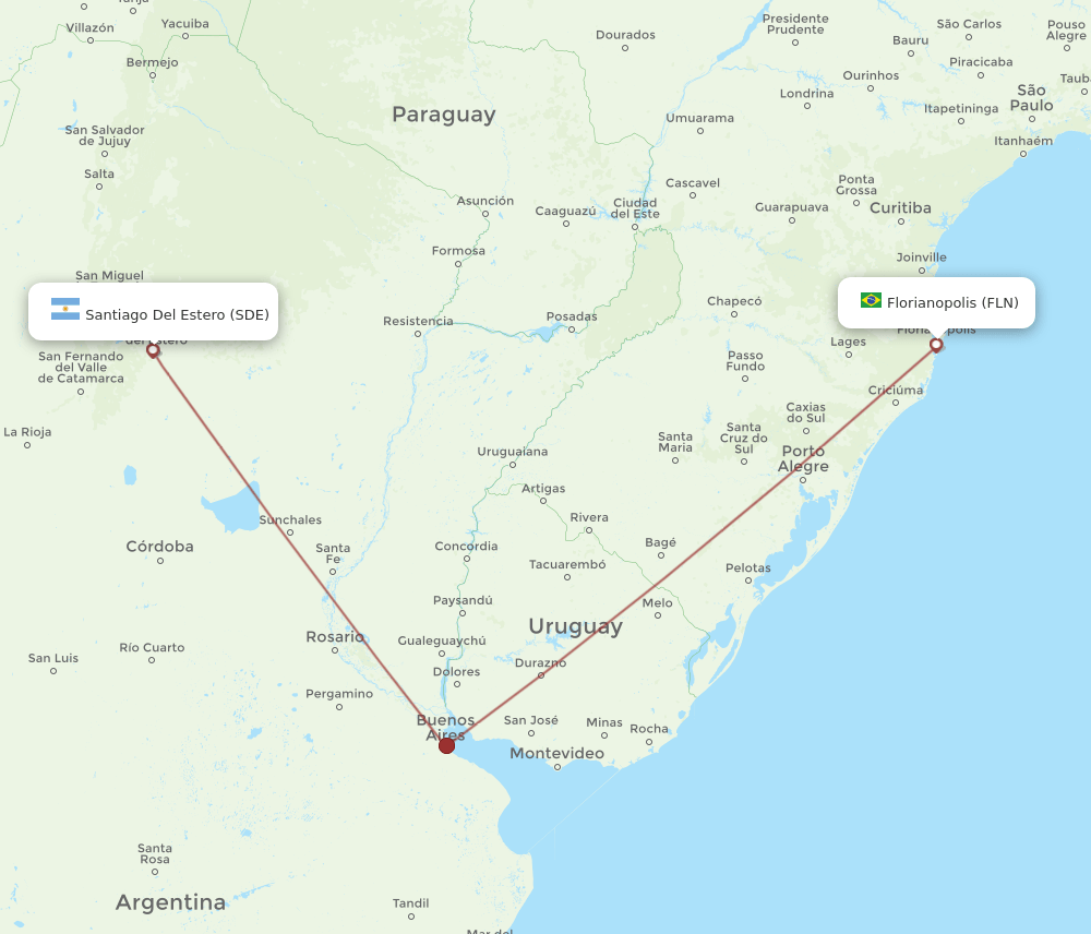 FLN-SDE flight routes