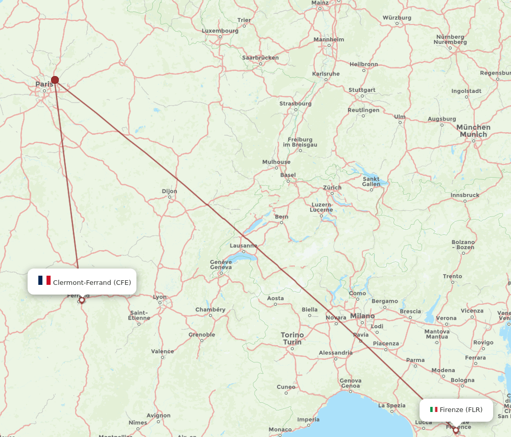 FLR-CFE flight routes
