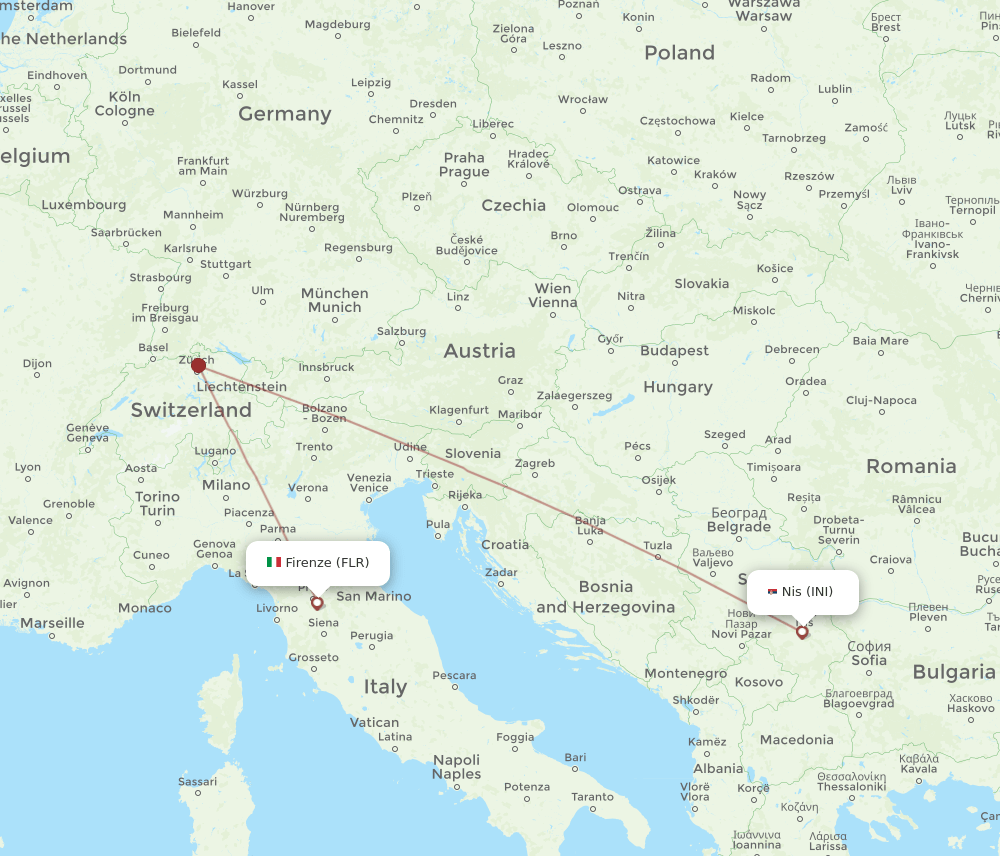 FLR-INI flight routes
