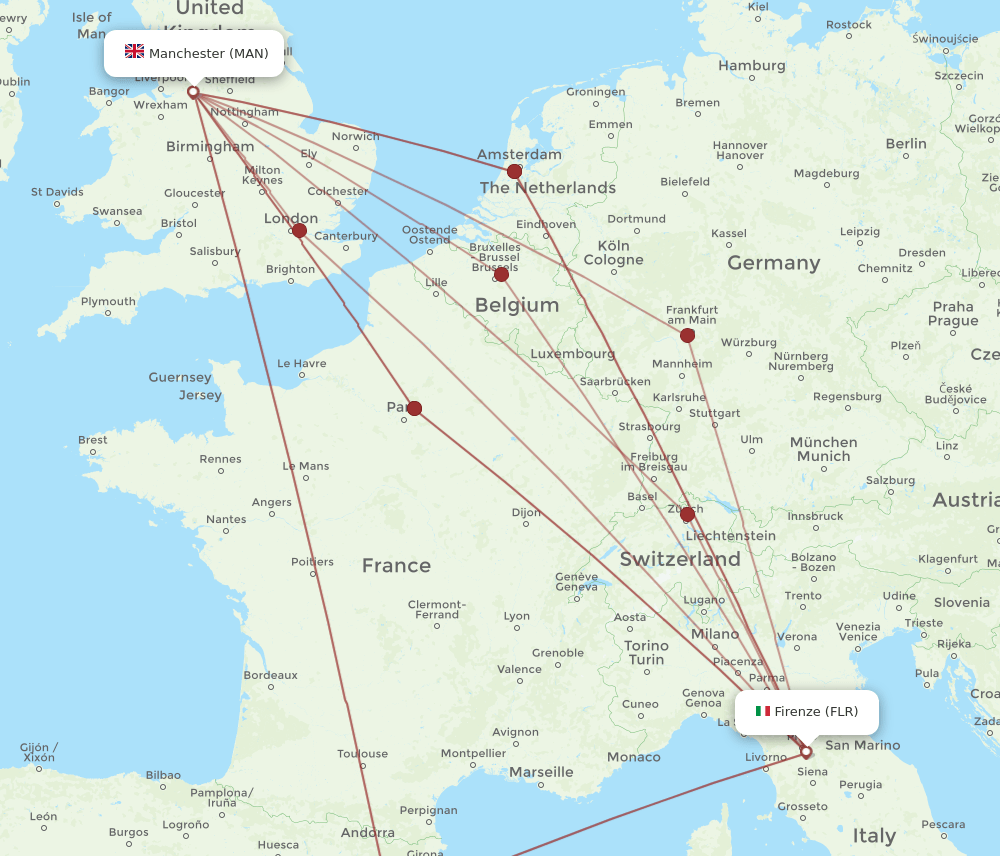 FLR-MAN flight routes