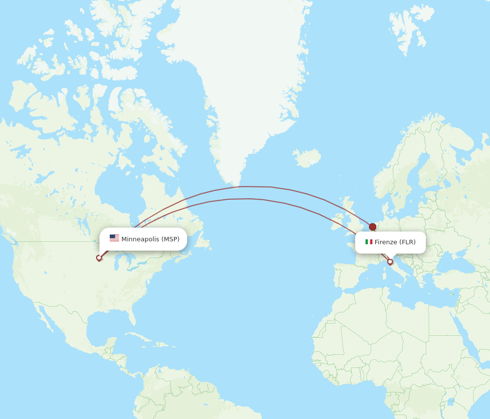 FLR-MSP flight routes