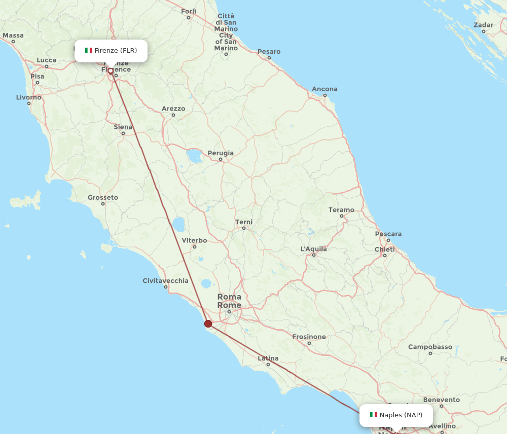 FLR-NAP flight routes