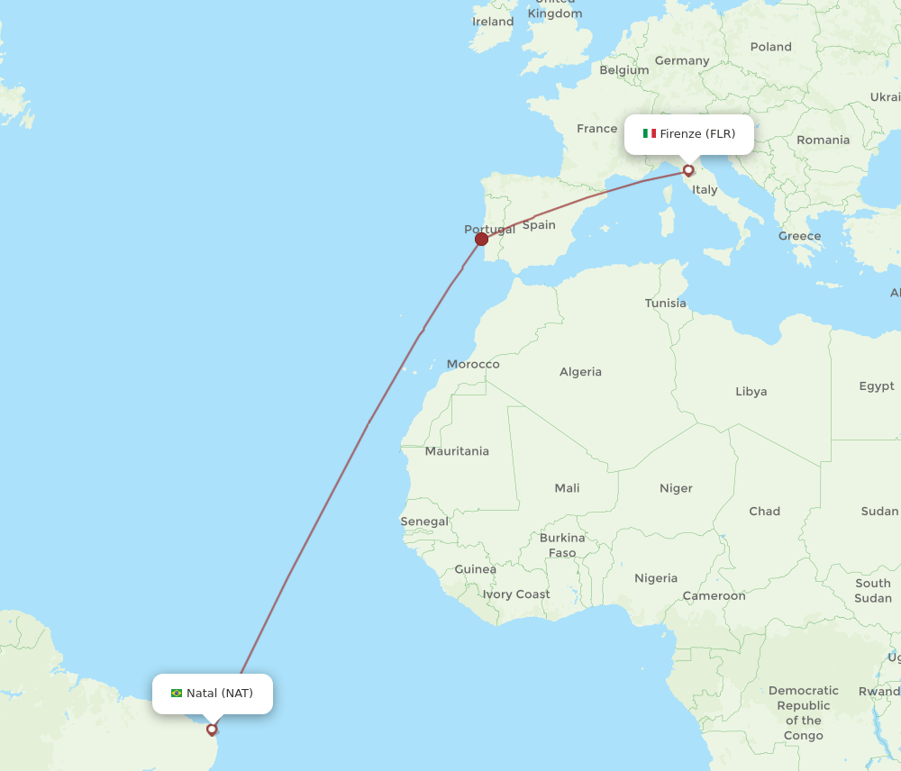 FLR-NAT flight routes