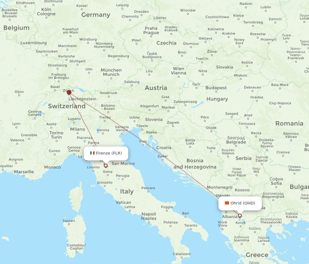 FLR-OHD flight routes
