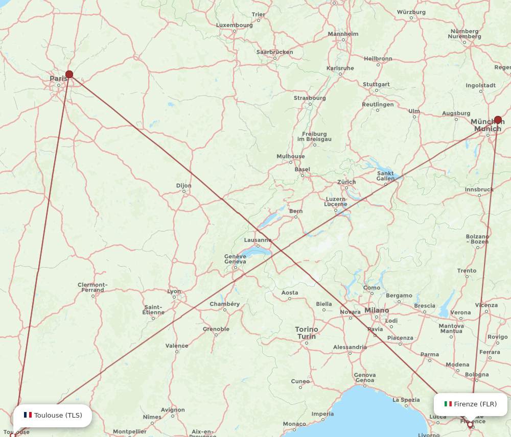 FLR-TLS flight routes