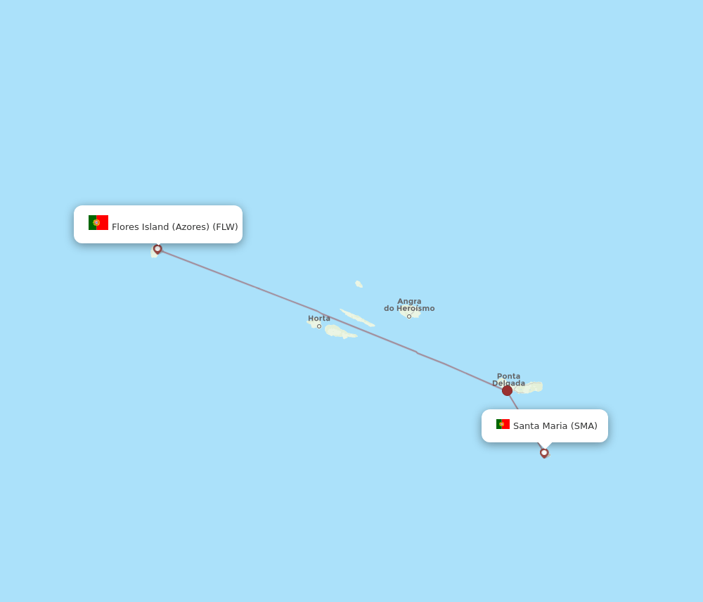 FLW-SMA flight routes