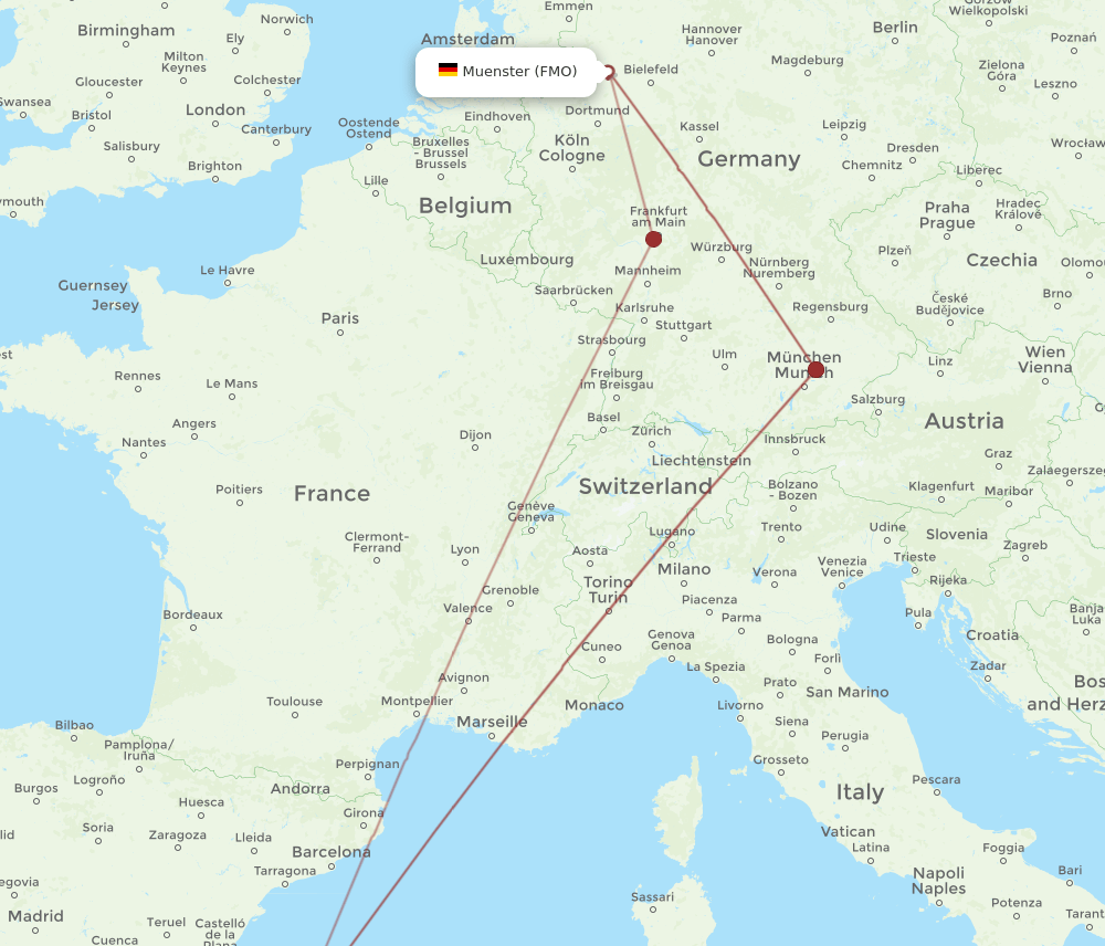 FMO-IBZ flight routes