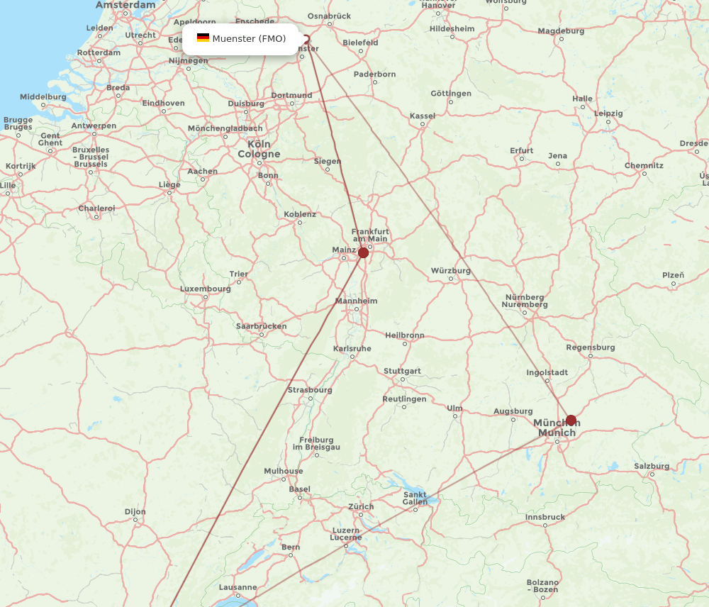 FMO-LYS flight routes