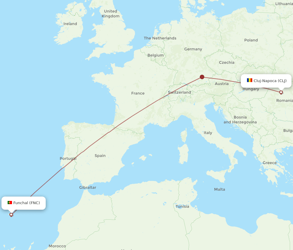 FNC-CLJ flight routes