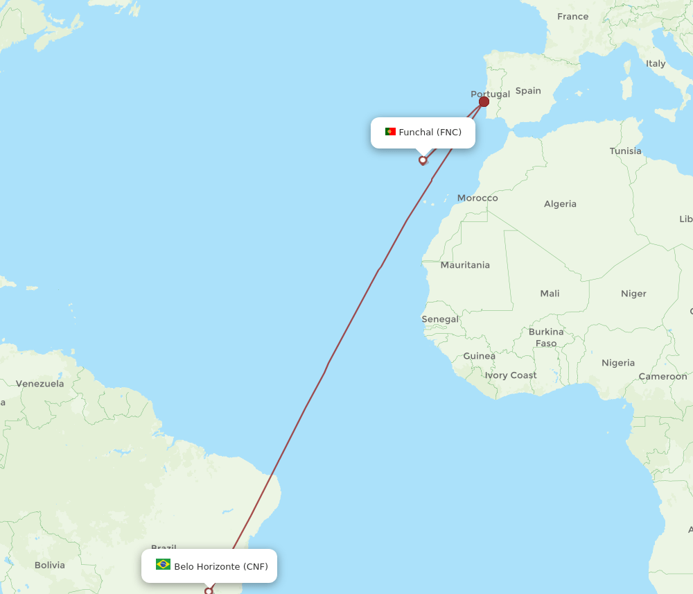 FNC-CNF flight routes