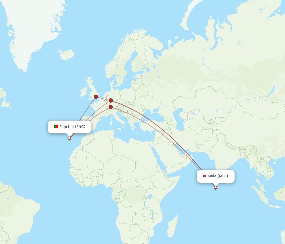 FNC-MLE flight routes