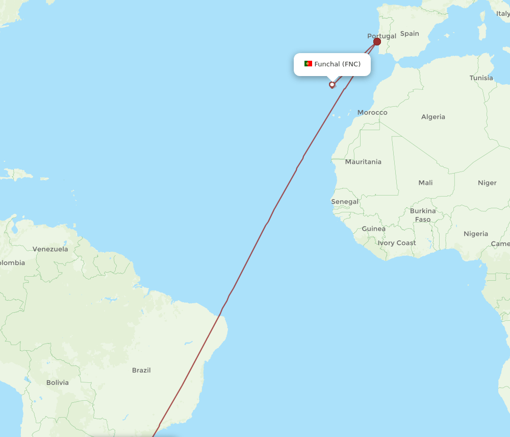 FNC-POA flight routes