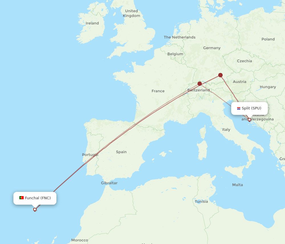 FNC-SPU flight routes
