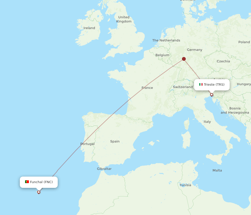 FNC-TRS flight routes