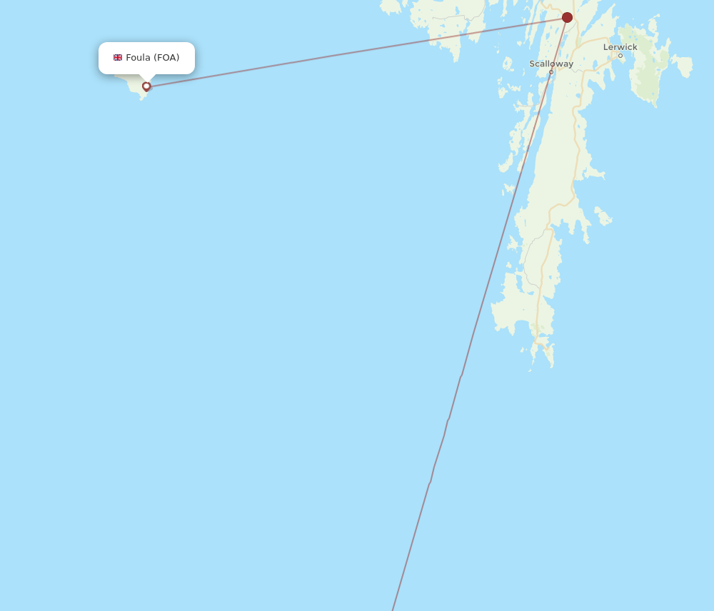 FOA-FIE flight routes