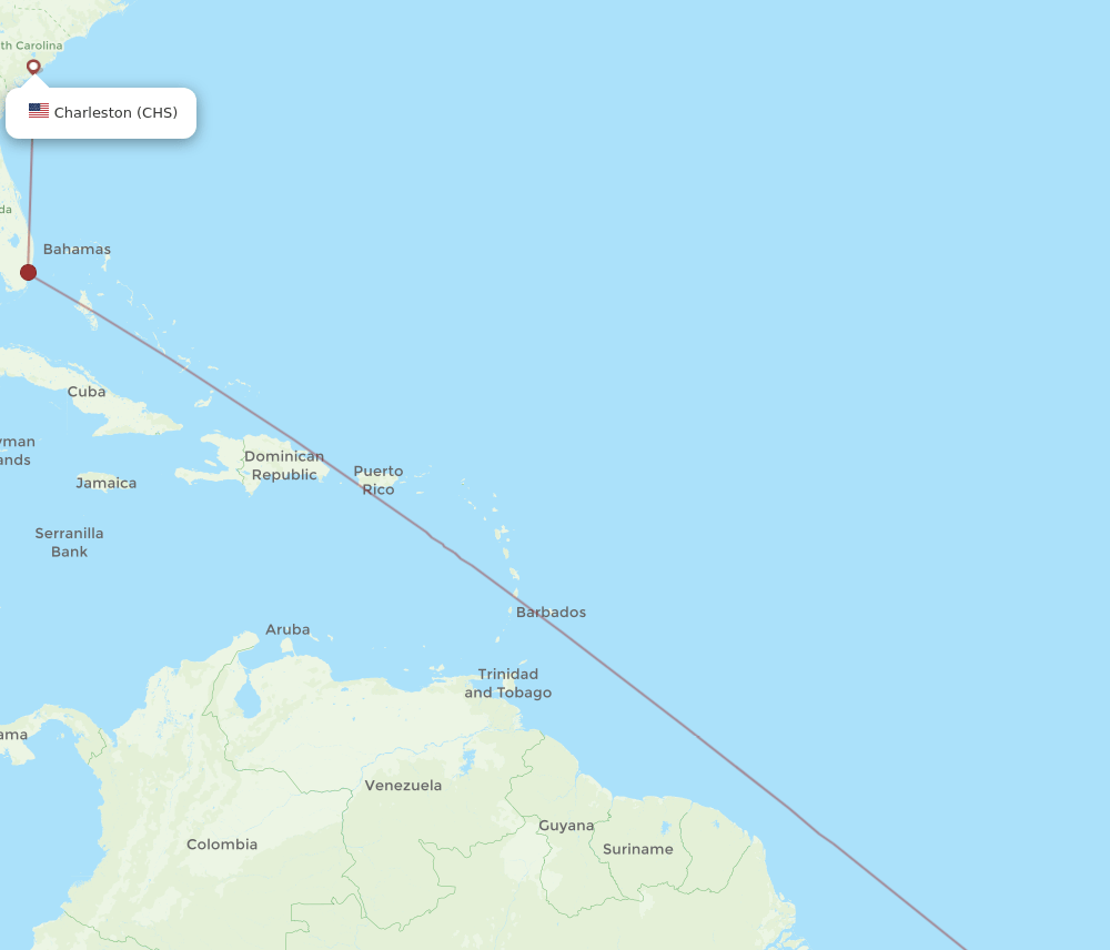 FOR-CHS flight routes