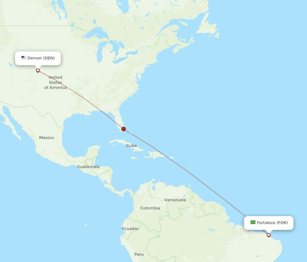 FOR-DEN flight routes