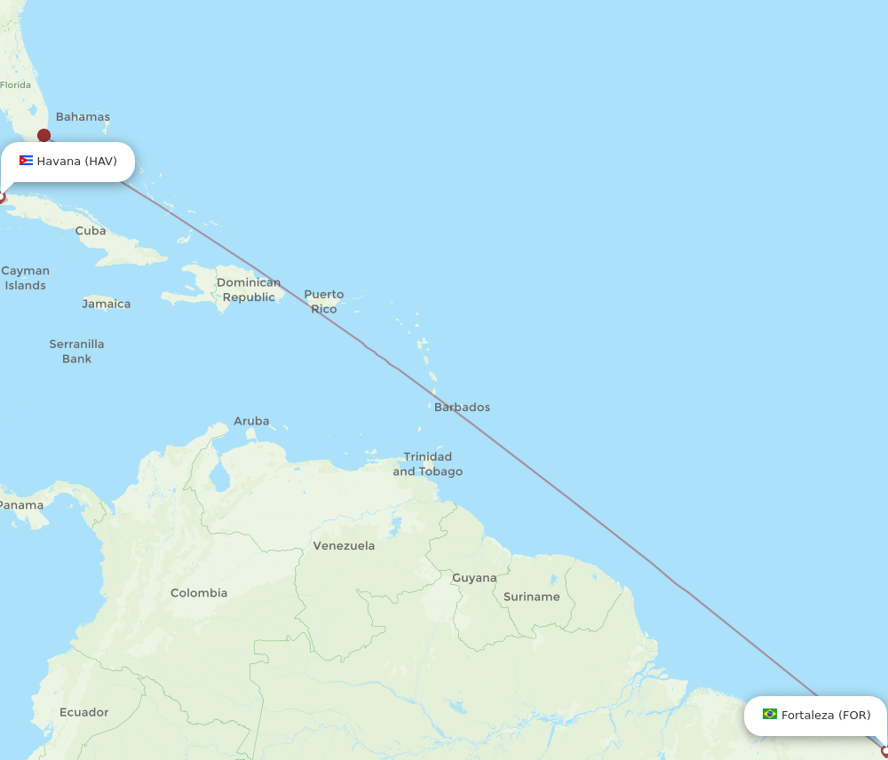 FOR-HAV flight routes