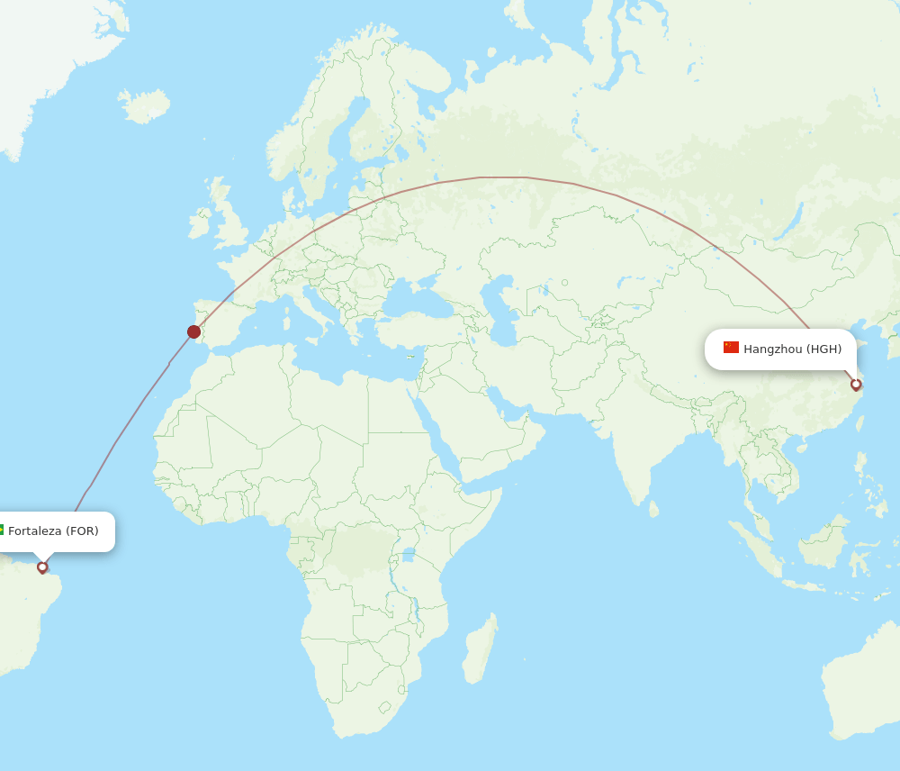FOR-HGH flight routes