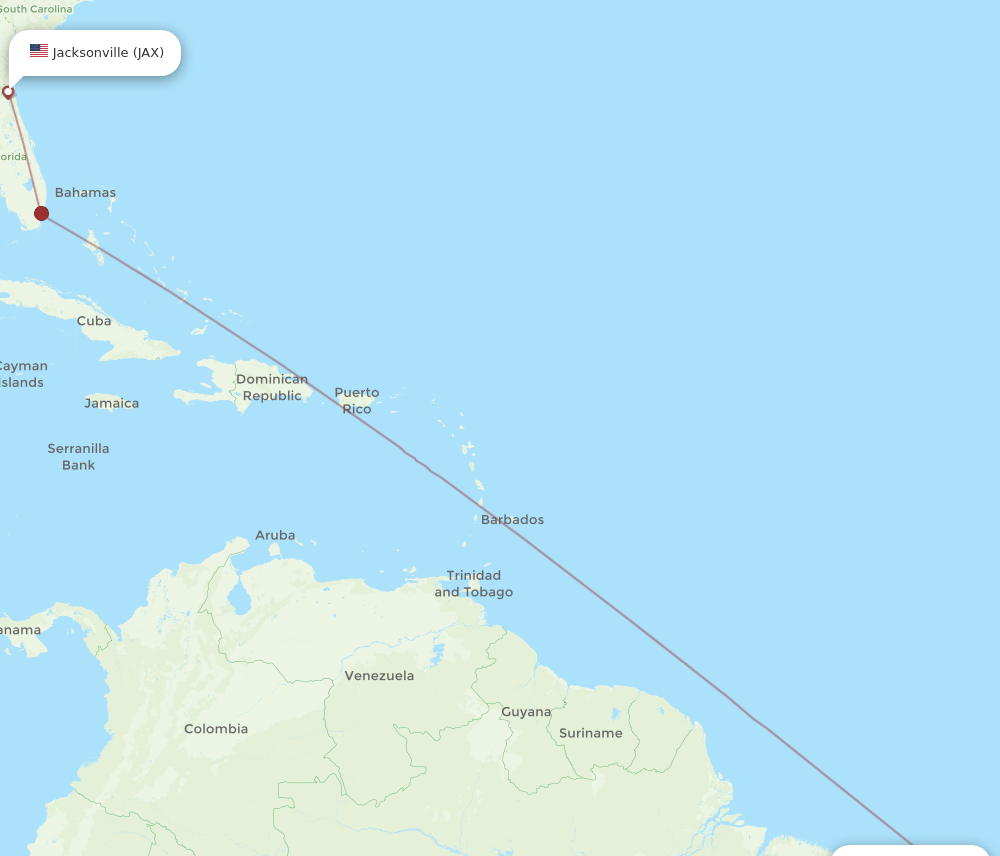 FOR-JAX flight routes