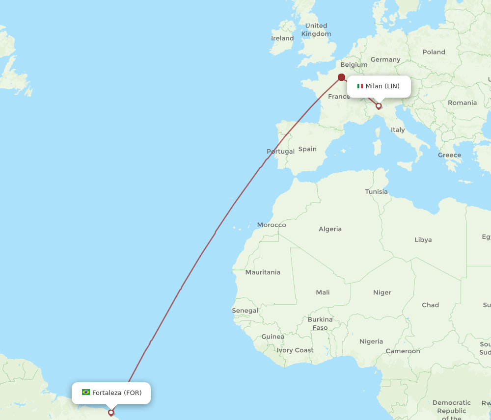 FOR-LIN flight routes