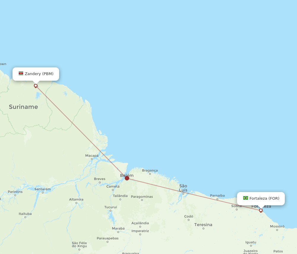 FOR-PBM flight routes