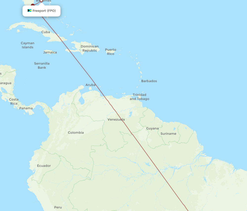 FPO-BSB flight routes