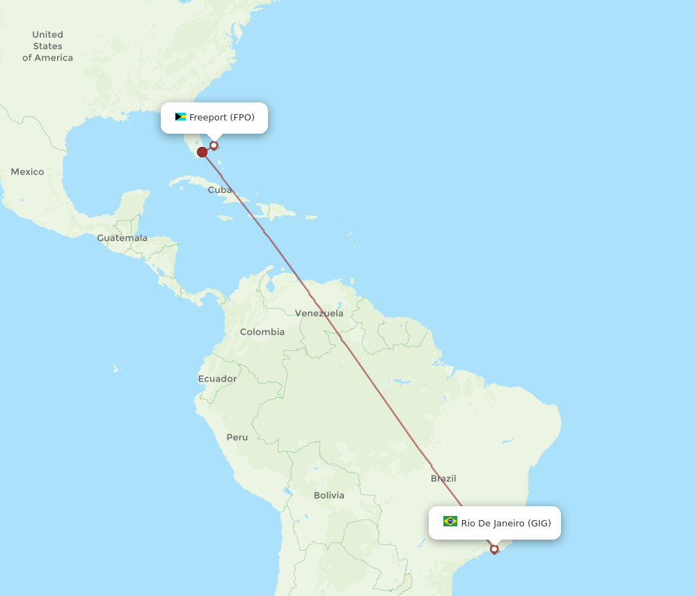 FPO-GIG flight routes