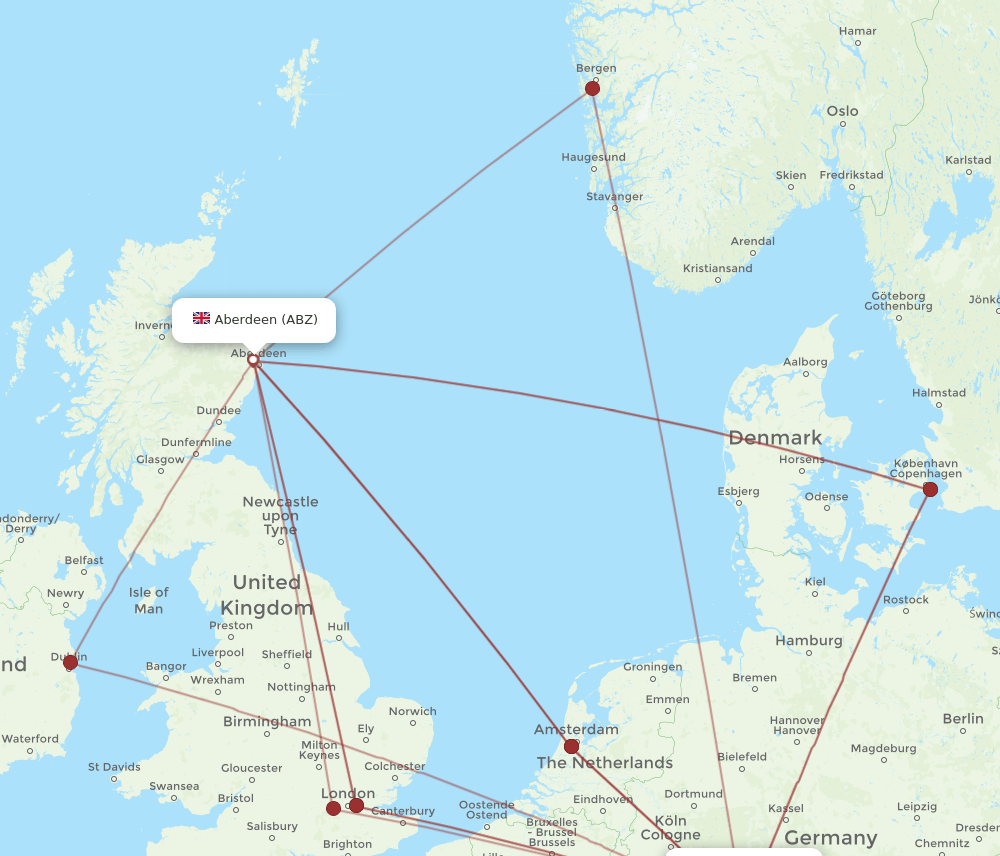 FRA-ABZ flight routes