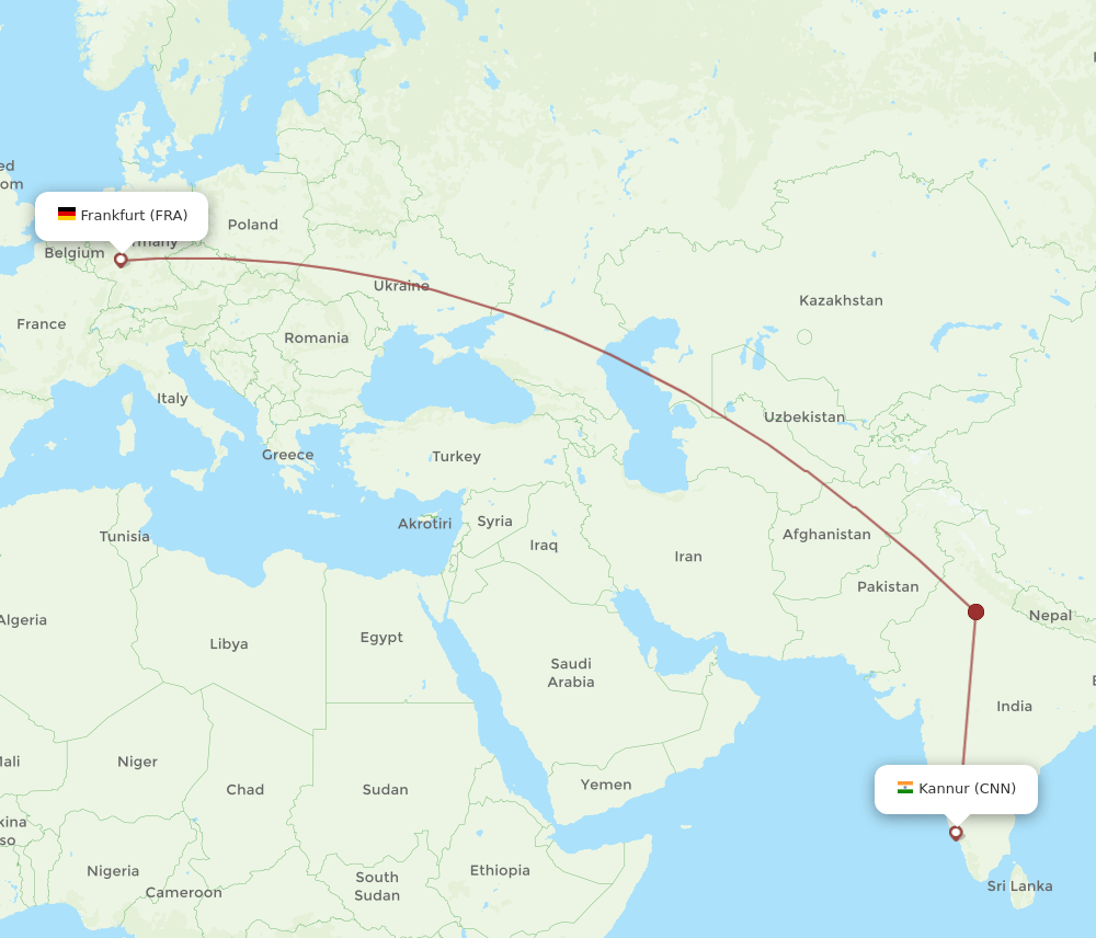 FRA-CNN flight routes