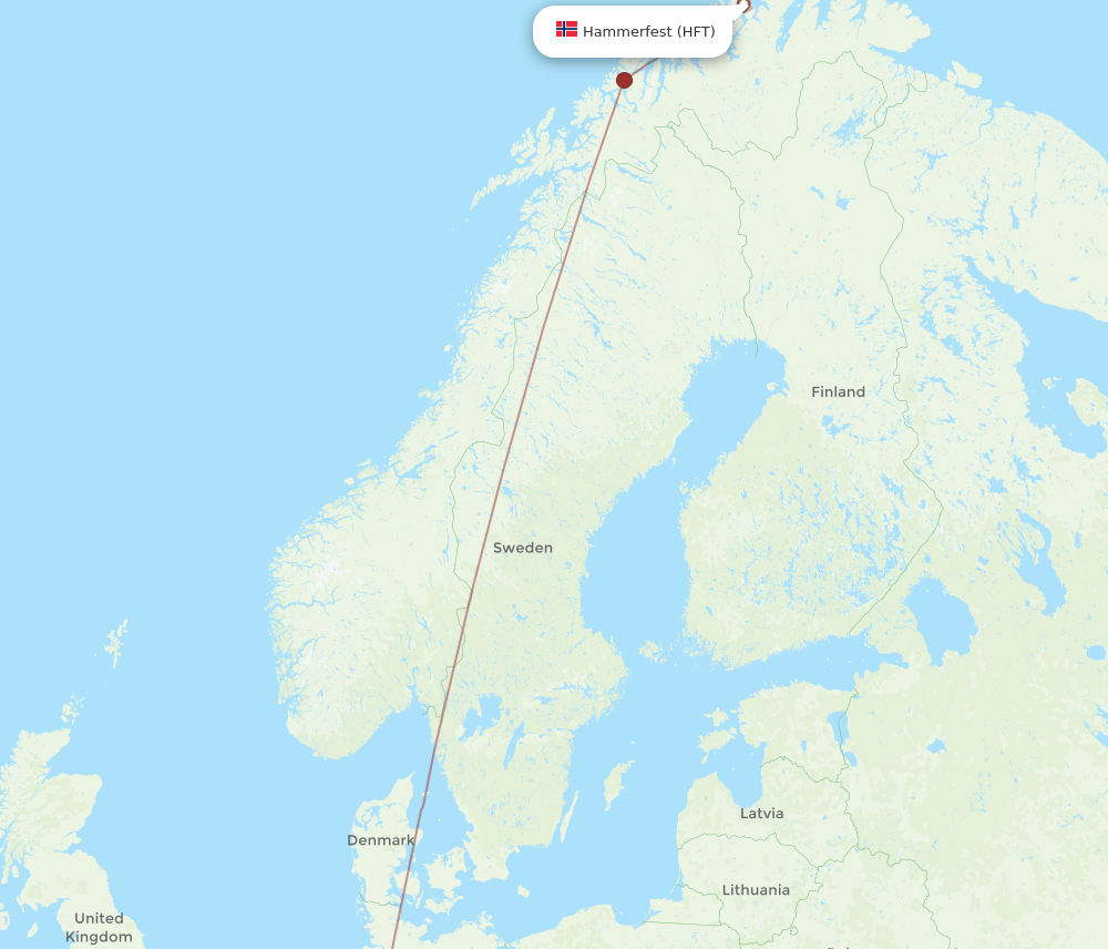 FRA-HFT flight routes