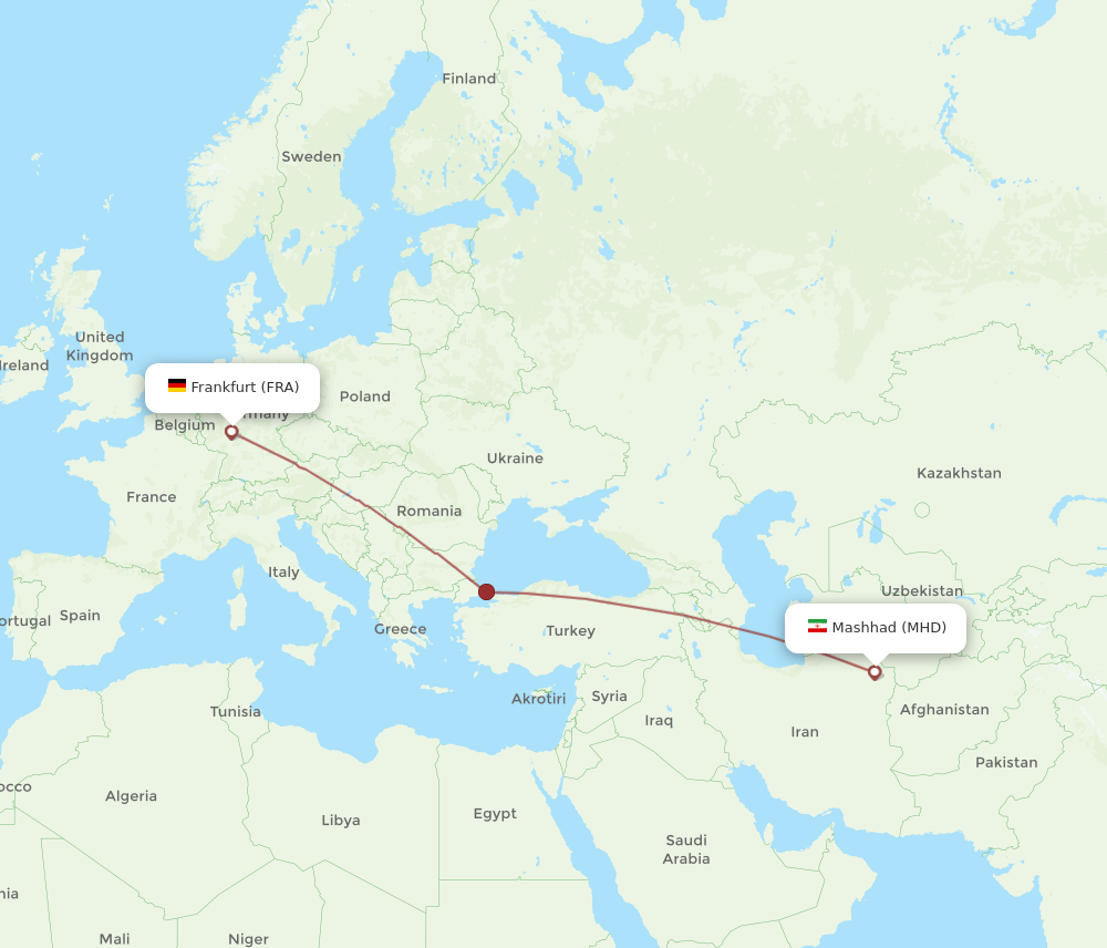 FRA-MHD flight routes