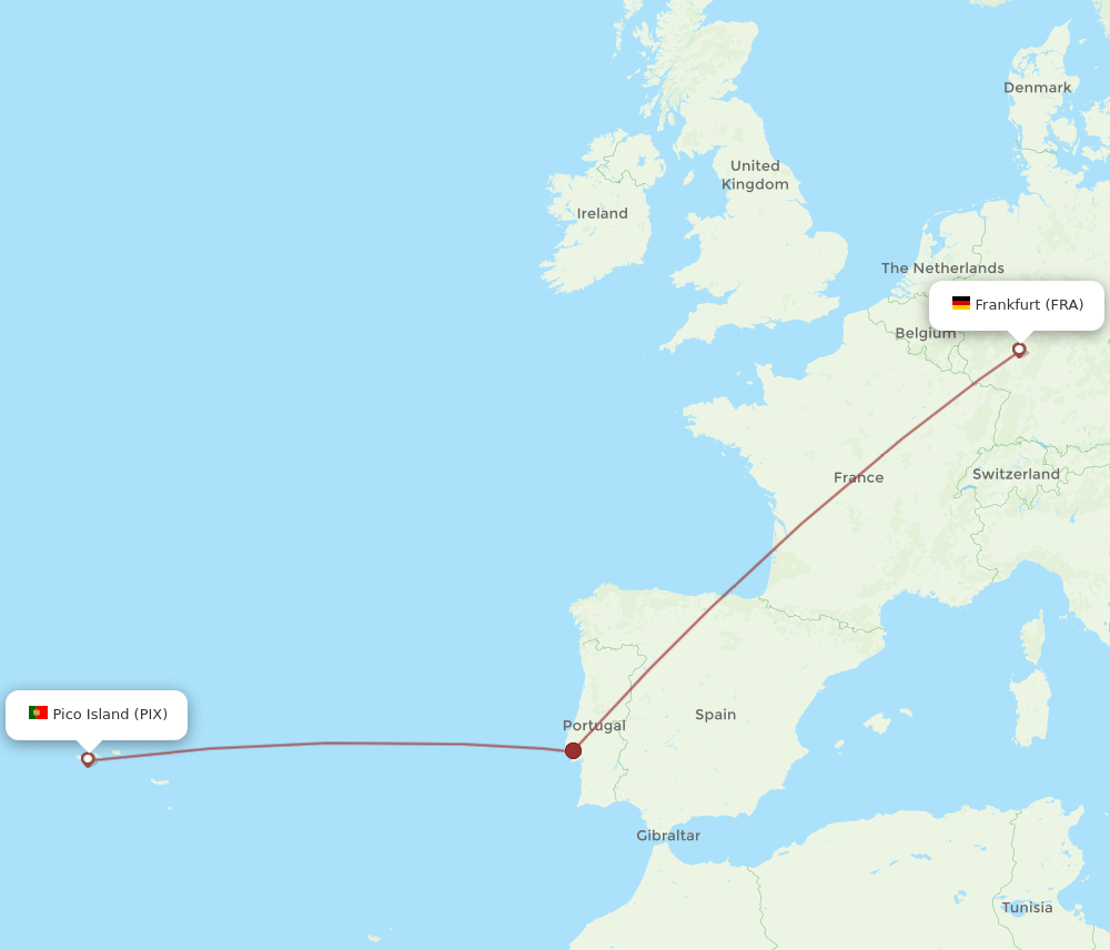 FRA-PIX flight routes