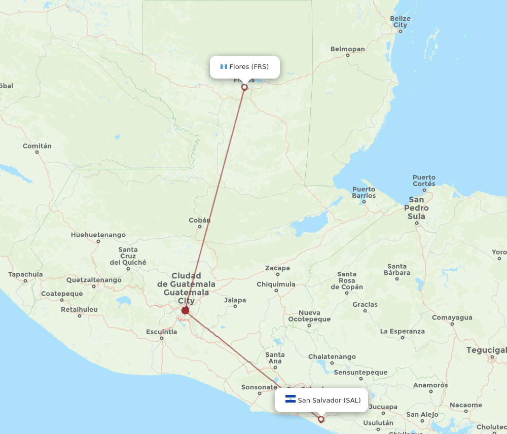 FRS-SAL flight routes