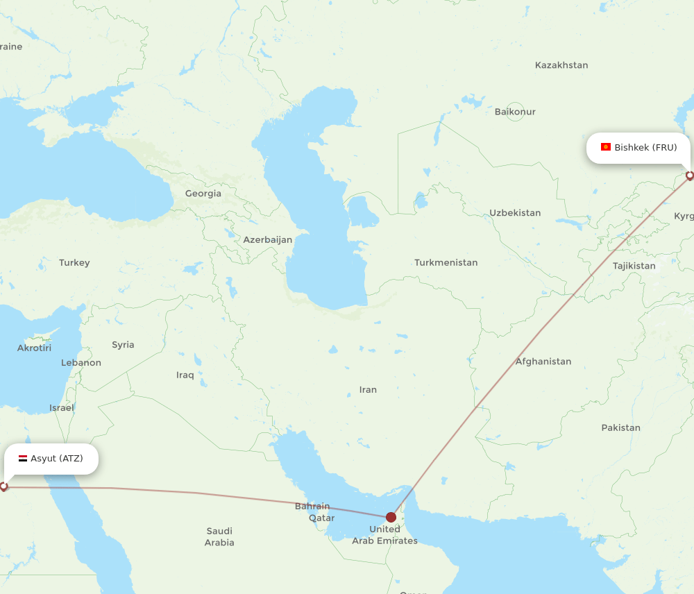 FRU-ATZ flight routes