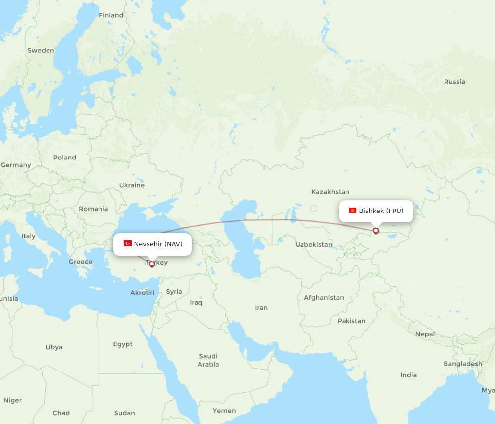 FRU-NAV flight routes