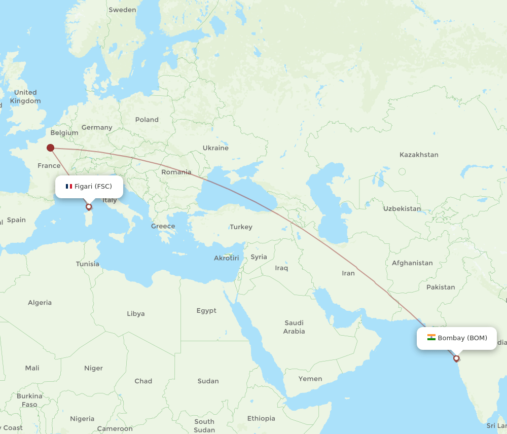 FSC-BOM flight routes