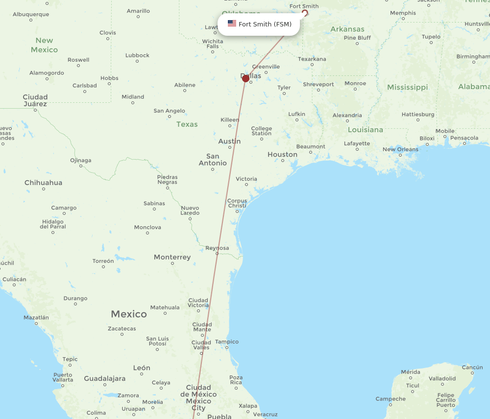 FSM-ACA flight routes