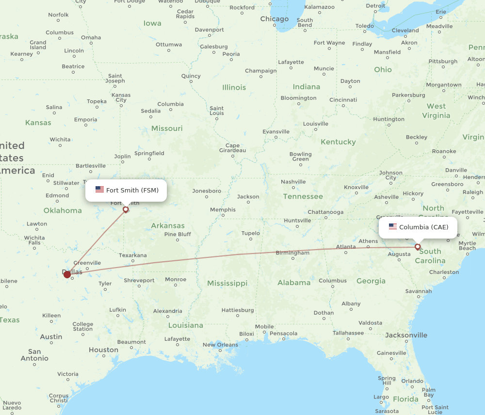 FSM-CAE flight routes