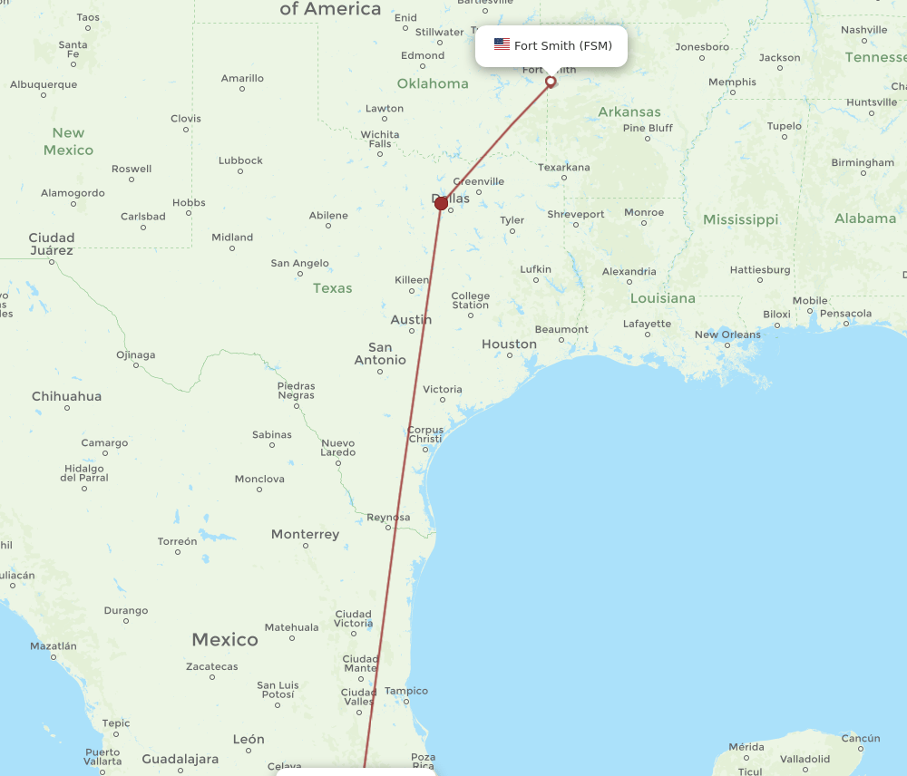 FSM-MEX flight routes