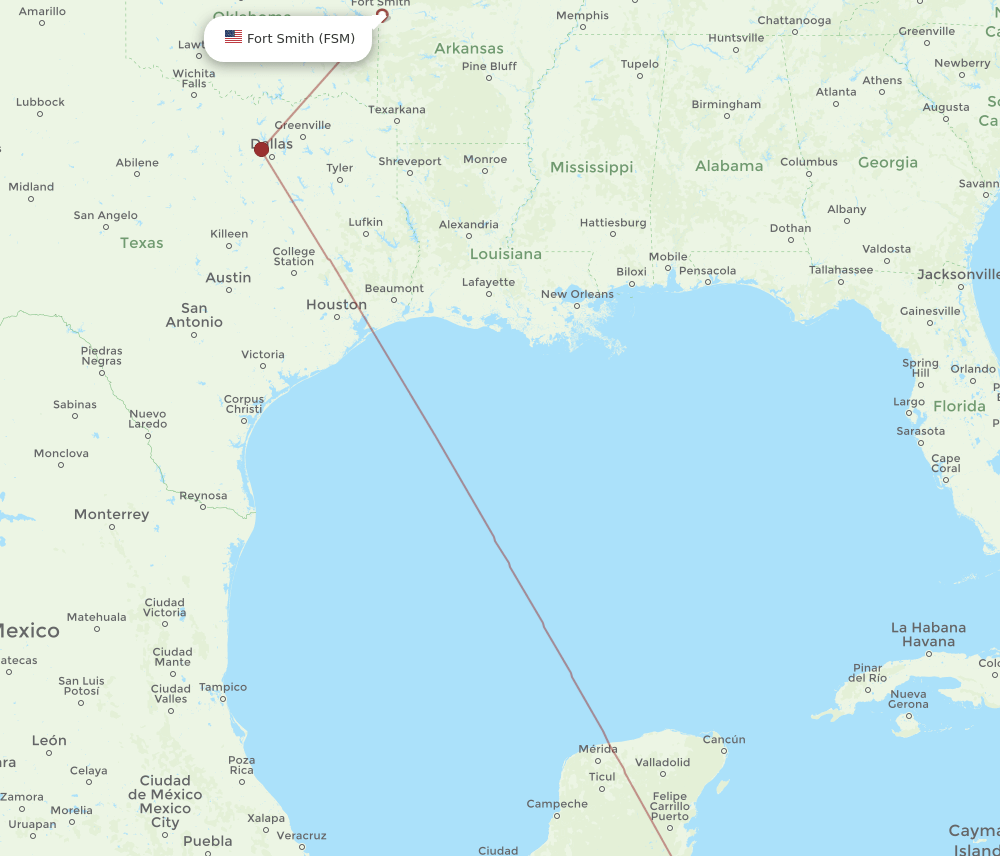FSM-RTB flight routes