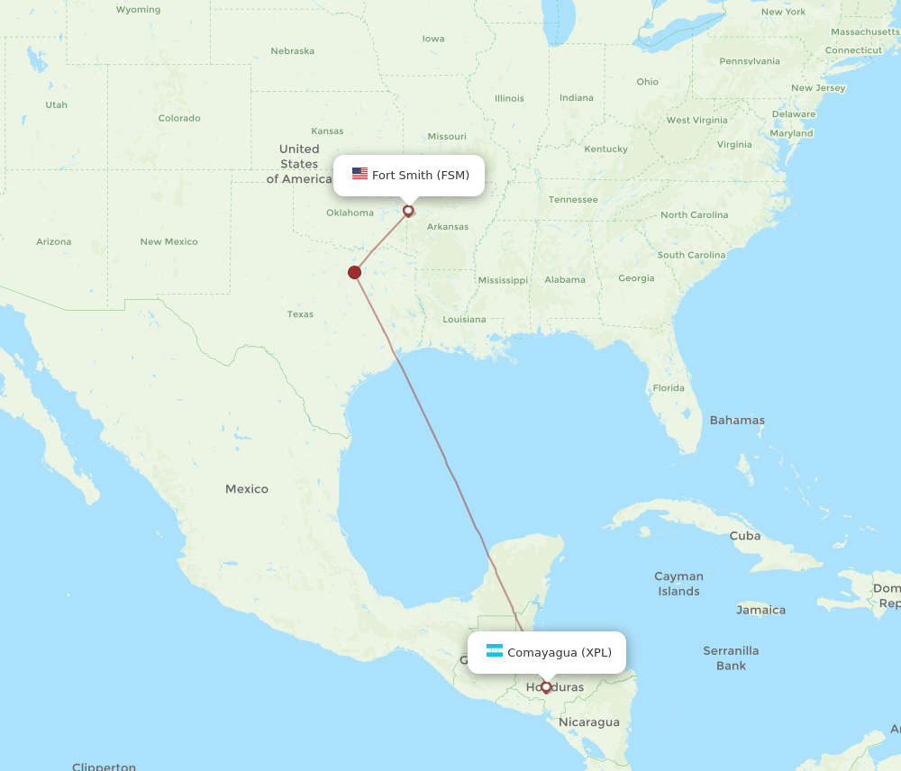 FSM-XPL flight routes