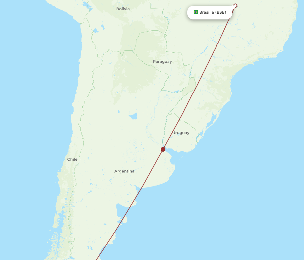 FTE-BSB flight routes