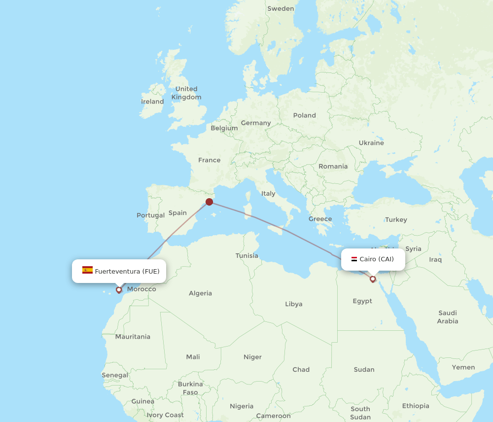 FUE-CAI flight routes